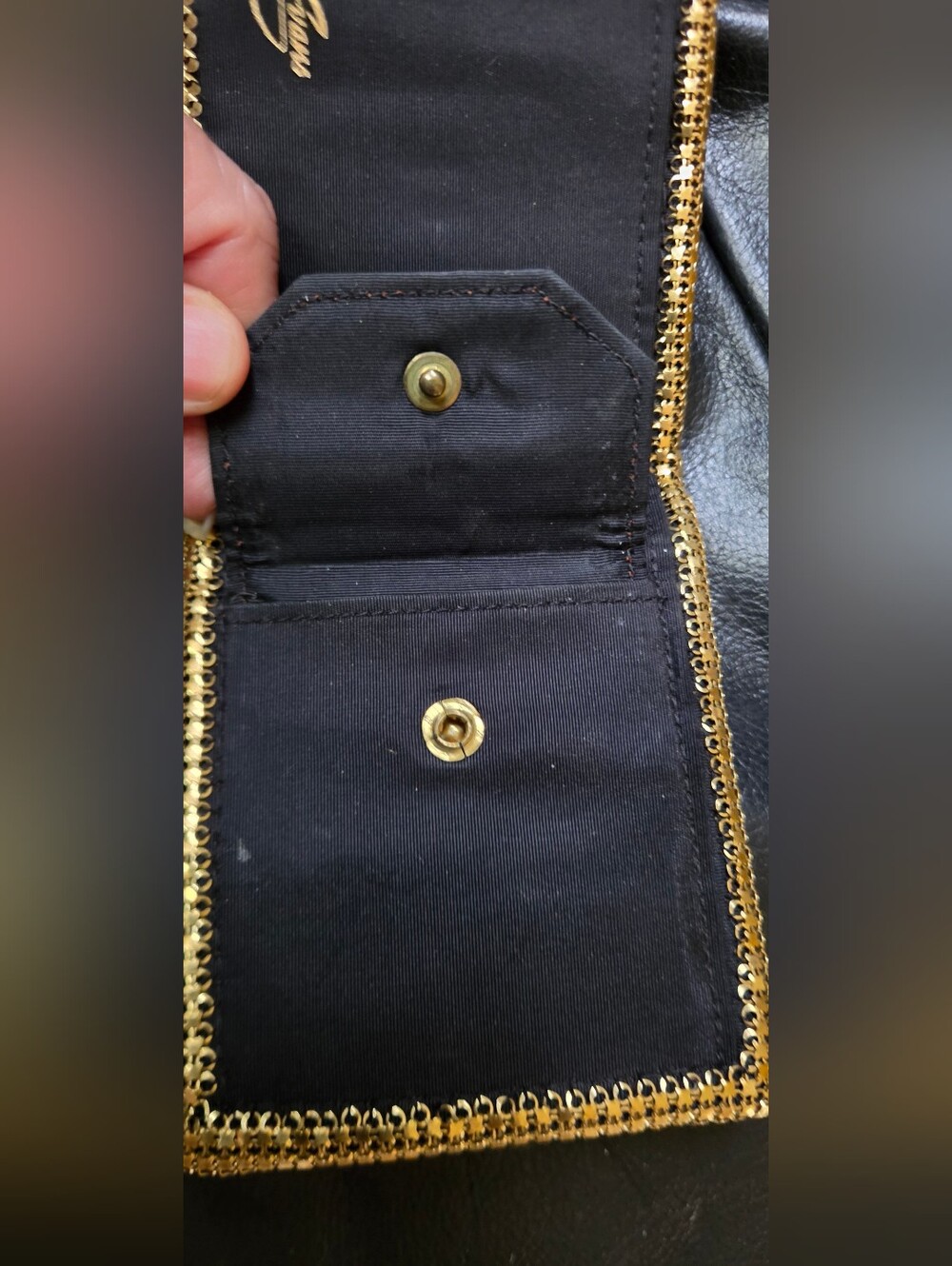 Evans Gold Mesh Metallic Women's Vintage Collectible Wallet 3×4 - Picture 4 of 7